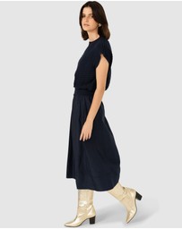 SACHA DRAKE - Pleated A-Line Skirt