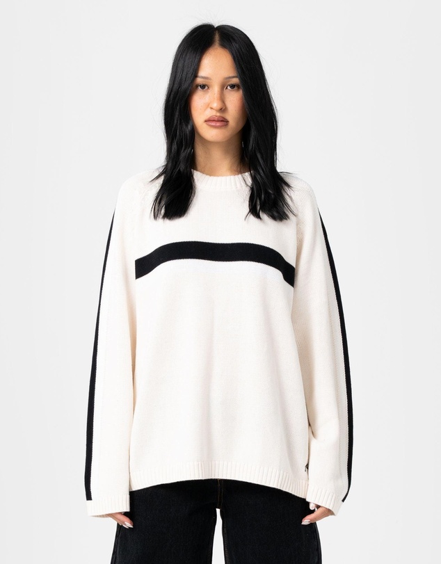 Rusty - White Lines Crew Neck Knit