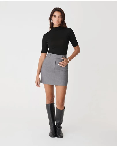 Forcast - Nikki Straight Mini Skirt