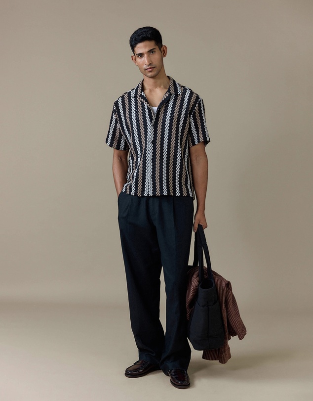 Percival - Wade Crochet Boxy Shirt