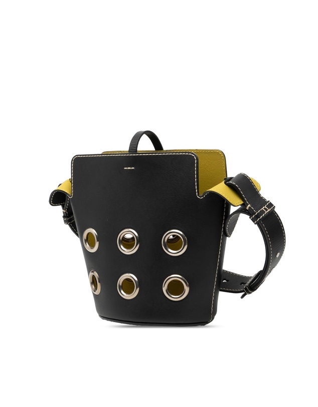 Pre-Loved by Azura Reborn - Pre-Loved Mini Leather Grommet Bucket Bag