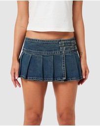 Abrand - Rip Curl x Abrand 99 Low Pleated Skirt