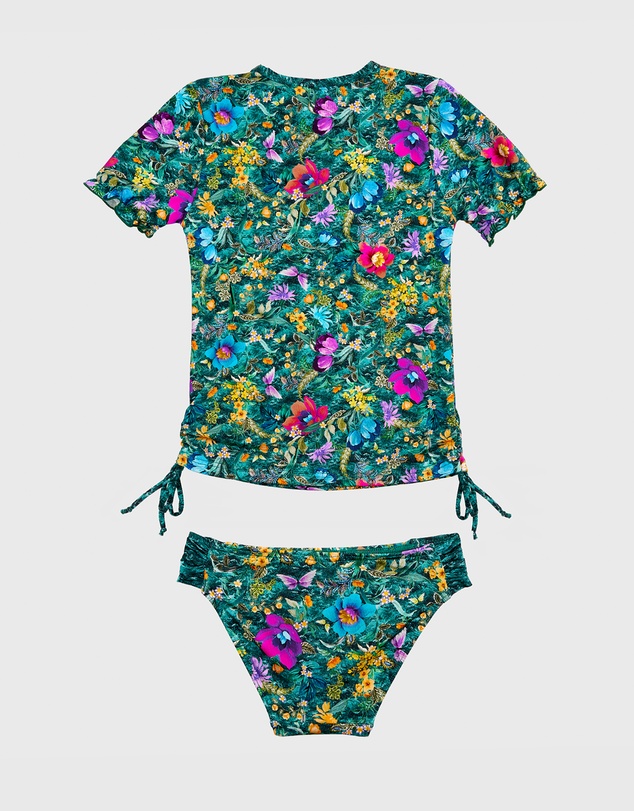 Aqua Blu Kids - Elm Short Sleeve Rash Vest Set - Kids