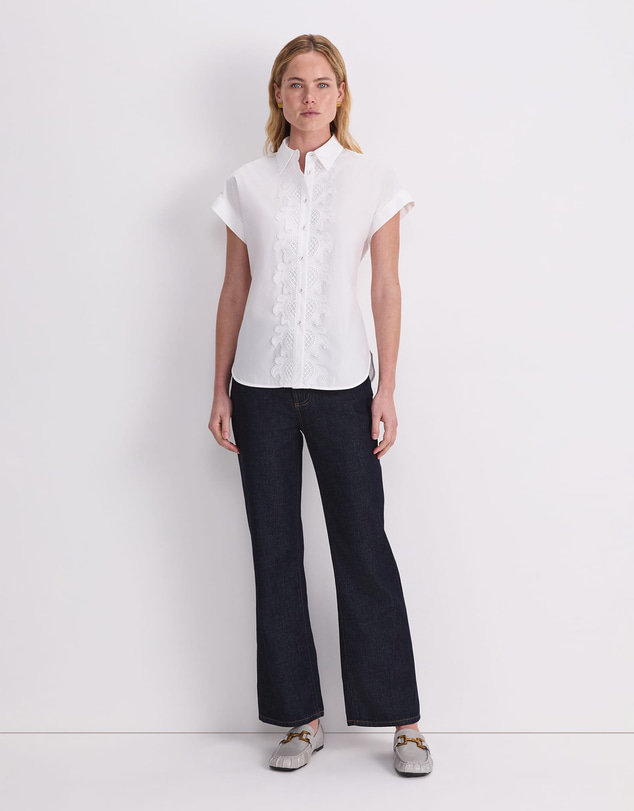 Sportscraft - Zelda Lace Trim Shirt