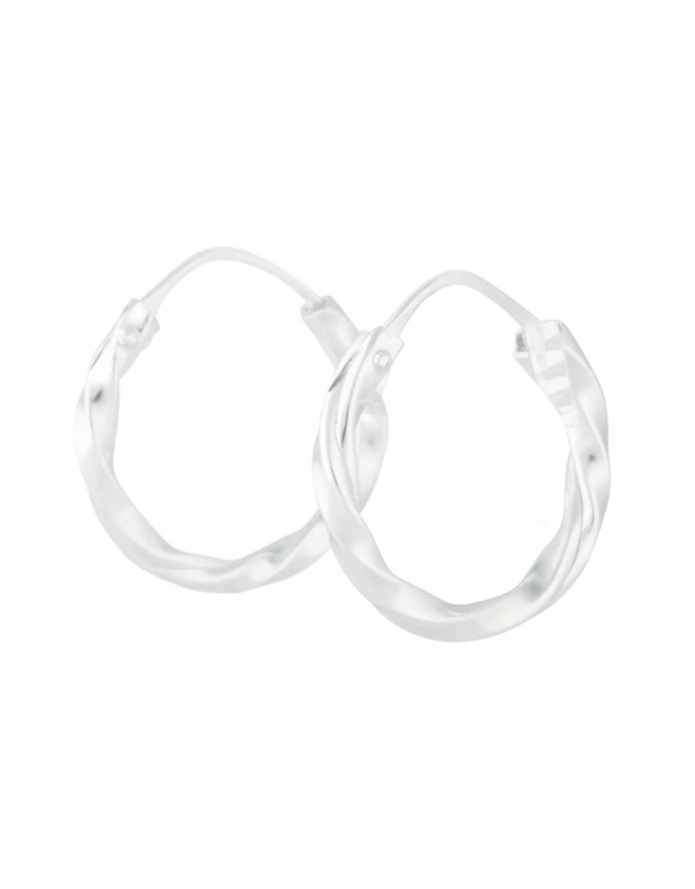 Lovisa - Sterling Silver Twist Hoop Earrings