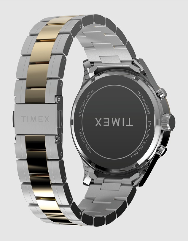 TIMEX - Men's Dress Chronograph 43mm Stainless Steel Bracelet Watch