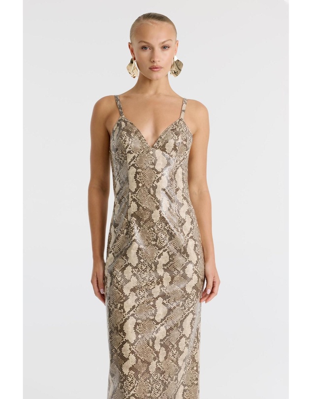 Bardot - Estine Faux Snakeskin Dress