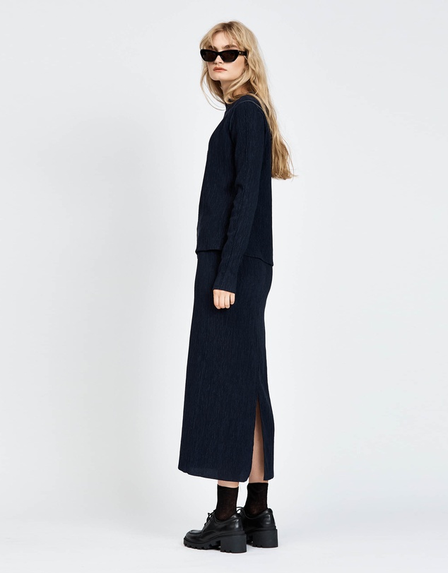 bul - Sisu Midi Skirt Navy