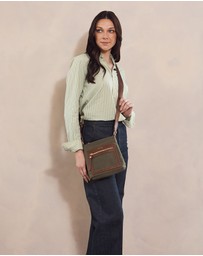 Pierre Cardin - Pierre Cardin RFID Lightweight Nylon Crossbody Bag