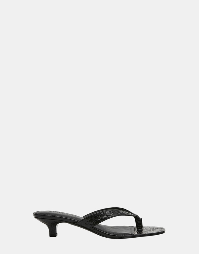 Steve Madden - Tracie Black Croc Heels