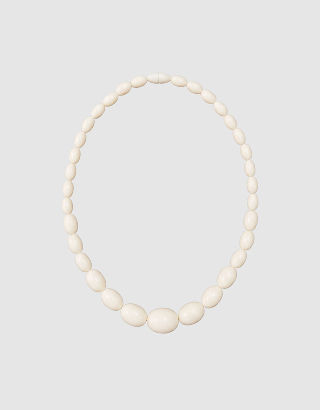 HOUSE OF SLANI - The white Isola beaded necklace