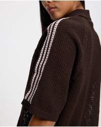 adidas Originals - Knitted Crochet Polo