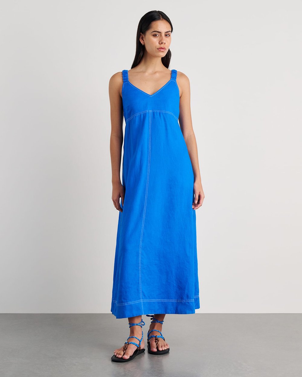 knee length dresses for ladies Sara Midi Dress Pine main image 1