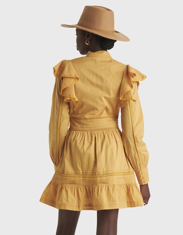 Zerafima - Prairie Lace Mini Dress