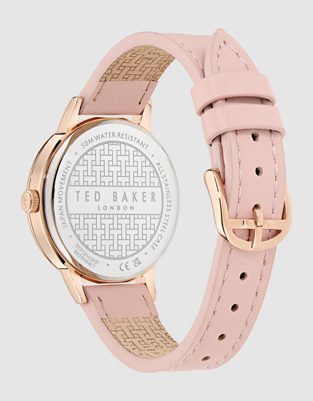 Ted Baker - Phylipa 36mm Pink Leather Watch