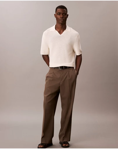 Calvin Klein - Tech Knit Johnny Collar Polo Shirt