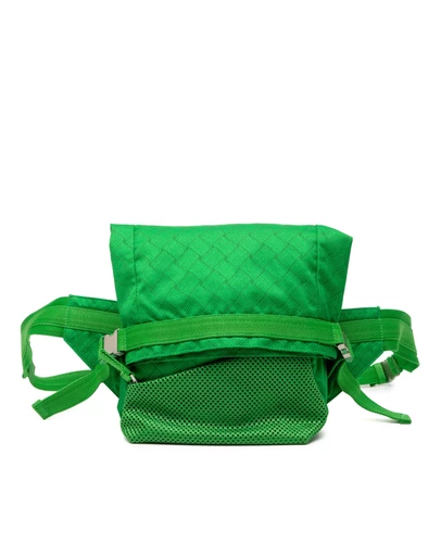 Pre-Loved by Azura Reborn - Pre-Loved Nylon and Mesh Intrecciato Belt Bag