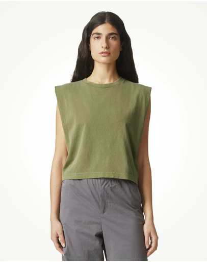 American Apparel - Heavyweight Garment Dyed Women's Muscle T-Shirt