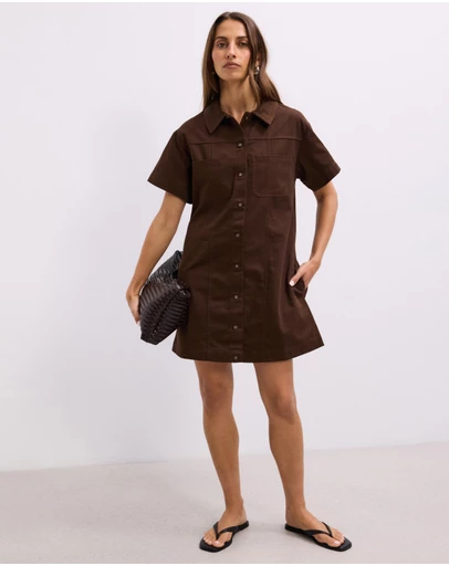 The Fated - Gracie Mini Shirt Dress