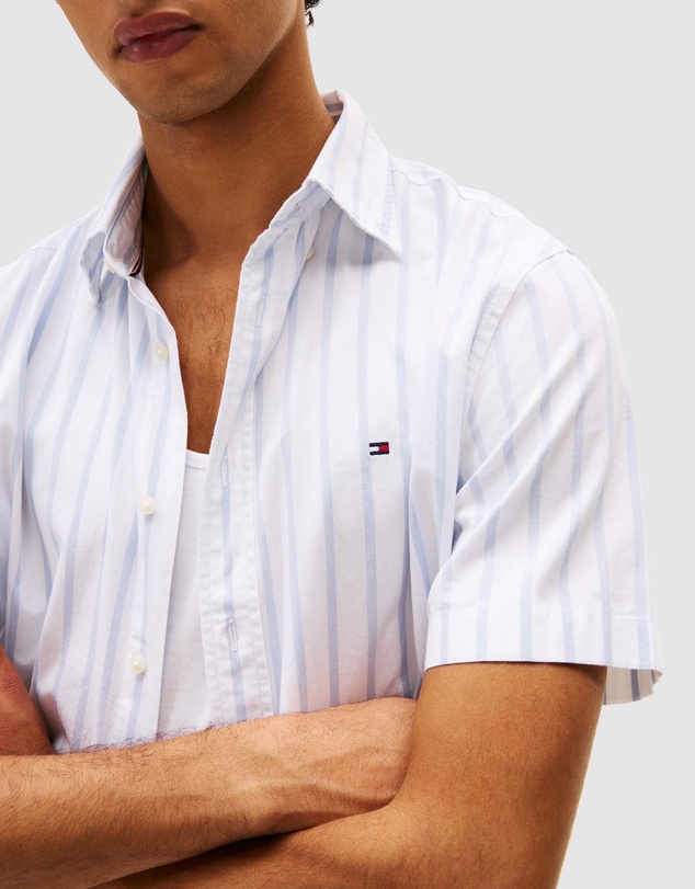 Tommy Hilfiger - WCC Flex Poplin Stripe Shirt