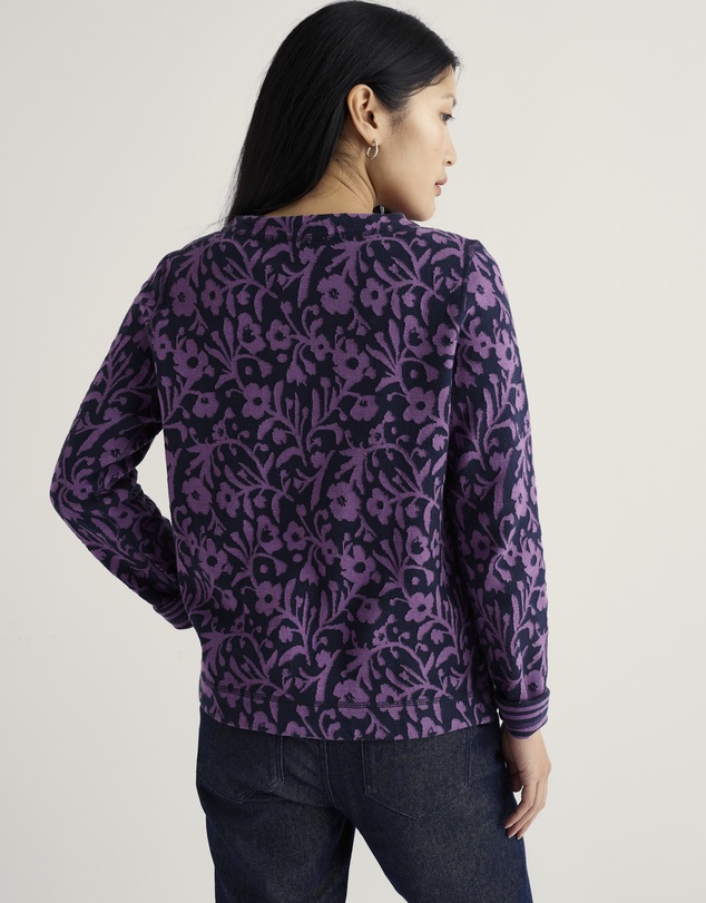 Seasalt - Seasalt Cornwall Blue Gwennol Jacquard Jersey Top