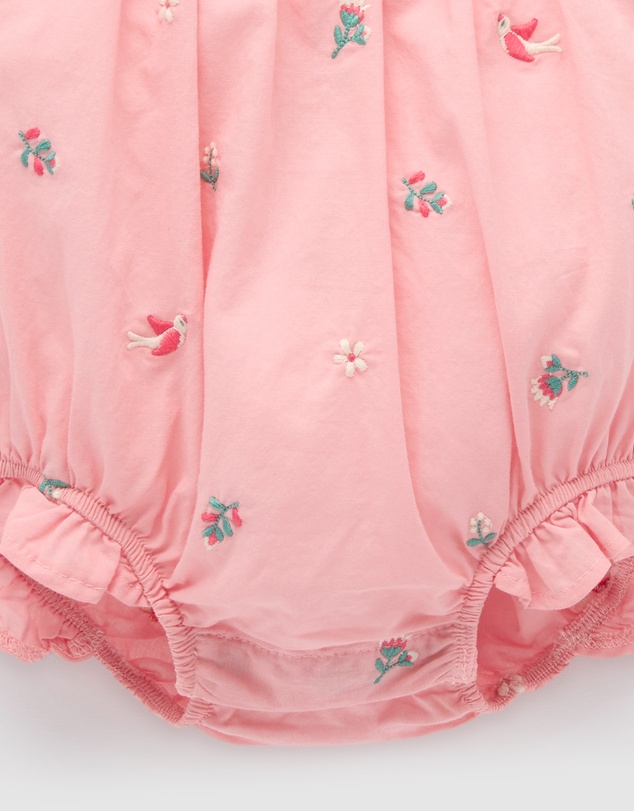 Purebaby - Embroidered Bodysuit -Kids-Babies