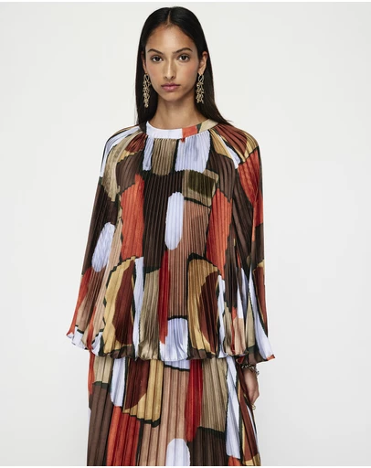 MOS The Label - Koa Pleated Blouse