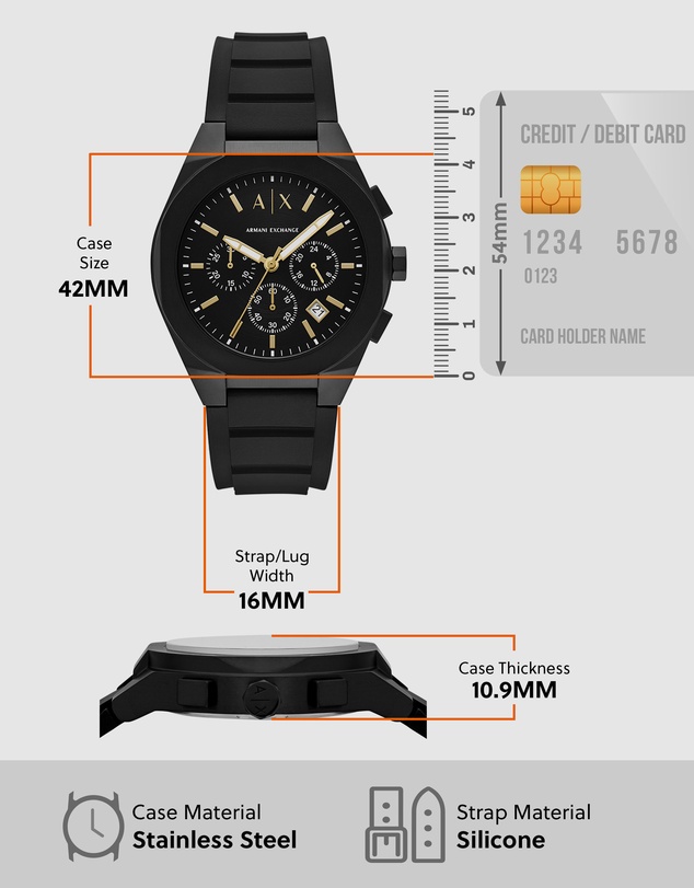Armani Exchange - Black Chronograph Watch