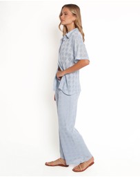 Petal & Pup - Cora Knit Pant - Blue