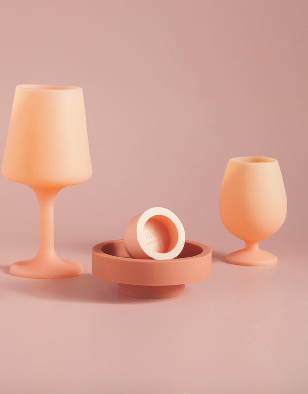 porter green - stemm silicone unbreakable wine glasses