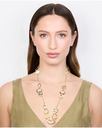 Lovisa - Gold Molten Disc Long Necklace
