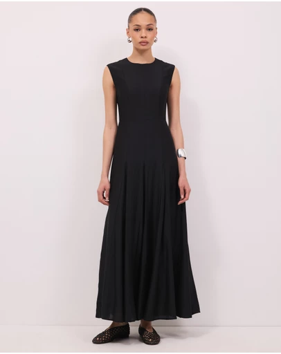 Calli - Amara Grown On Sleeve Maxi Dress