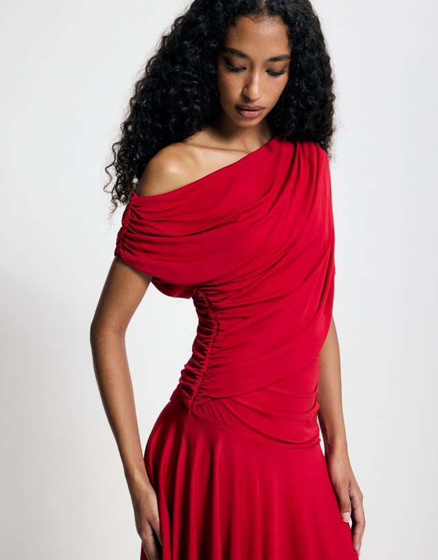 Lover - Ines Asymmetrical Midi Dress