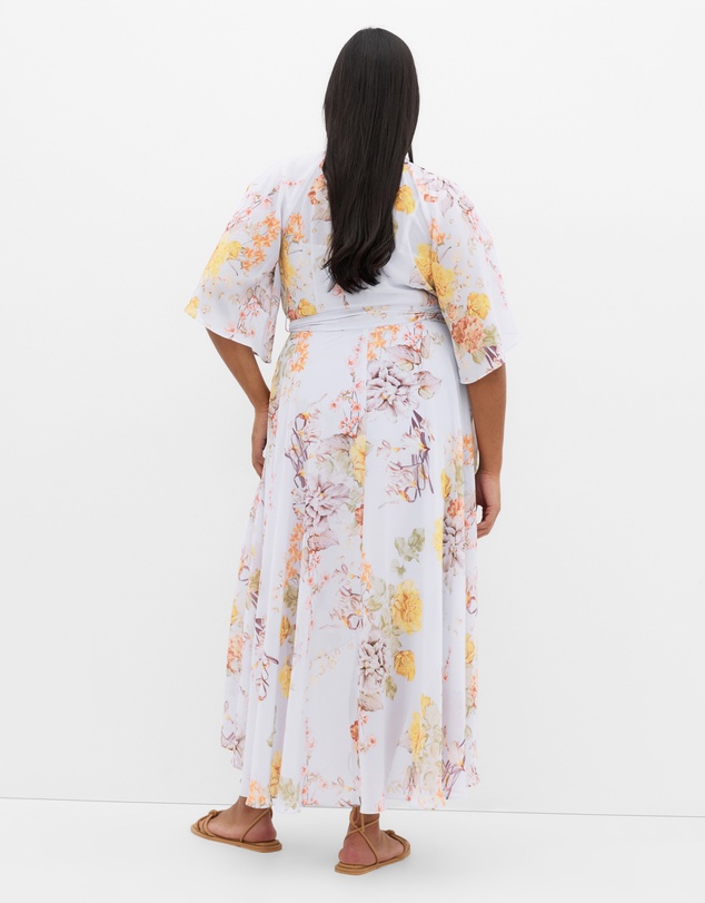 City Chic - Enthral Me Maxi Print Dress
