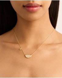 By Charlotte - Gold Live in Light Lotus Necklace