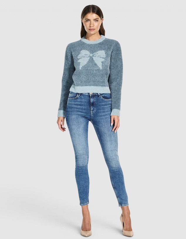 GUESS - Bow Jacquard Sweater