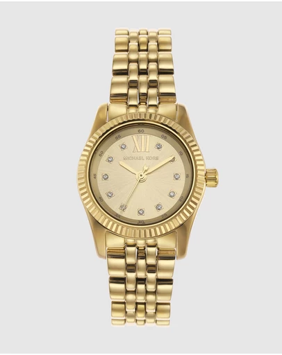 Michael Kors - Lexington Gold Tone Analogue Watch