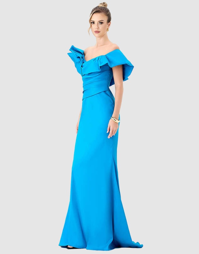 Bariano - Sminty Dramatic Frill Gown