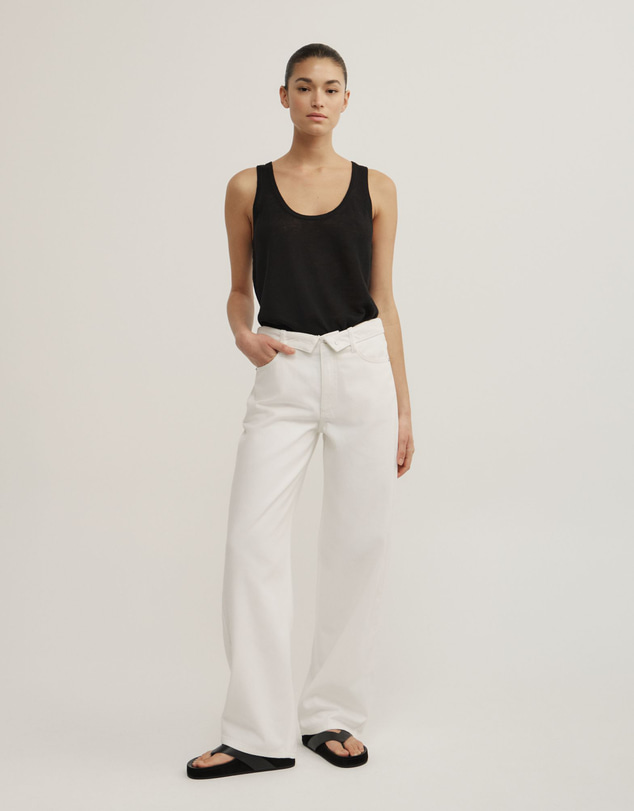 Witchery - Linen Scoop Knit Tank