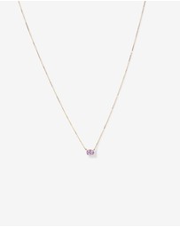 Michael Hill - Oval East-West Rose Amethyst Necklace in 10kt Yellow Gold