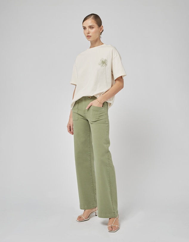 DRICOPER DENIM - Amy Cream FL Printed Tee
