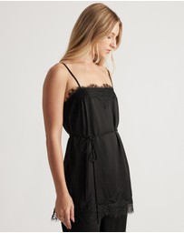 Decjuba - Laine Square Neck Lace Top