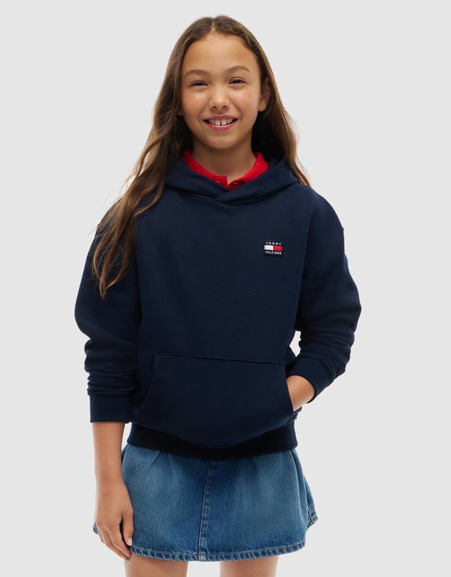 Tommy Hilfiger - Kids Unisex 3-7 Flag Logo Hoodie - Kids