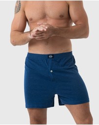 Coast Clothing - 2 Pack Navy Knit Boxers - Navy