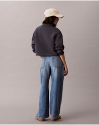 Calvin Klein Jeans - Smooth Cropped Relaxed Bomber Jacket