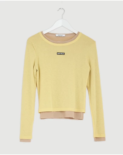 Revibe - Repaired ENA PELLY Blair Long Sleeve Top - AU 8