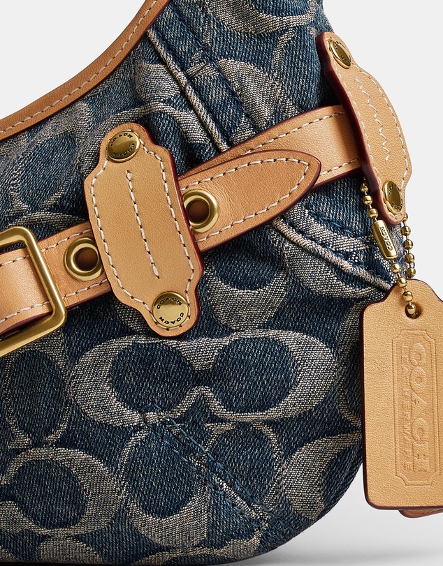 Coach - Belted Ergo Shoulder Bag SM in Signature Loved Denim