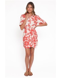 Petal & Pup - Leyton Mini Dress - Red Floral