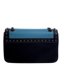 Pre-Loved by Azura Reborn - Pre-Loved Bicolor Glace Calfskin Studded Crossbody