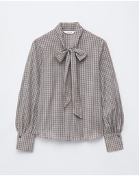 & Other Stories - Silk-Blend Bow-Detail Blouse